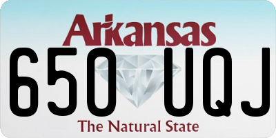 AR license plate 650UQJ