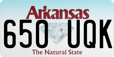 AR license plate 650UQK