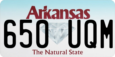 AR license plate 650UQM