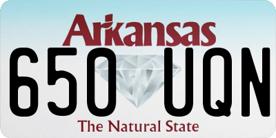 AR license plate 650UQN