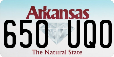 AR license plate 650UQO