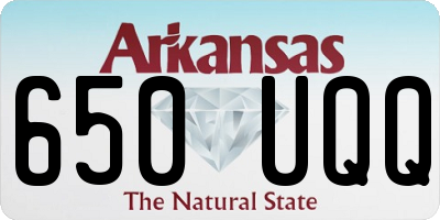 AR license plate 650UQQ
