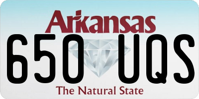 AR license plate 650UQS
