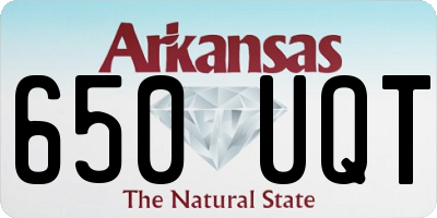 AR license plate 650UQT