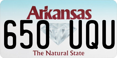 AR license plate 650UQU