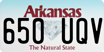 AR license plate 650UQV