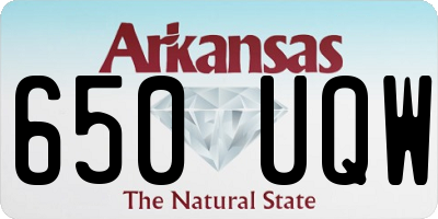AR license plate 650UQW