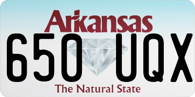 AR license plate 650UQX