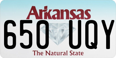 AR license plate 650UQY