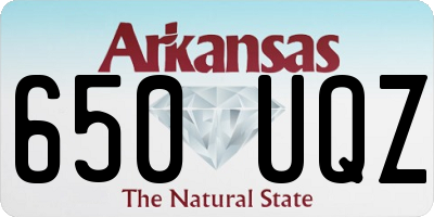 AR license plate 650UQZ