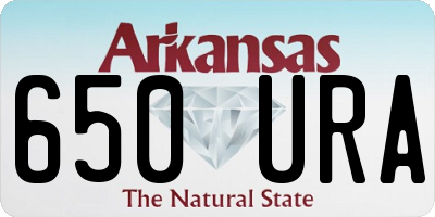 AR license plate 650URA