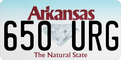 AR license plate 650URG