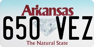 AR license plate 650VEZ