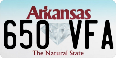 AR license plate 650VFA