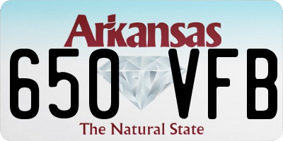 AR license plate 650VFB