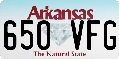 AR license plate 650VFG