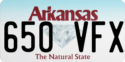 AR license plate 650VFX