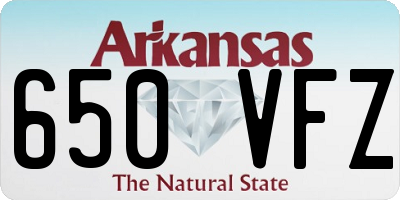 AR license plate 650VFZ