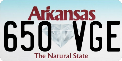 AR license plate 650VGE