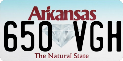 AR license plate 650VGH