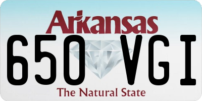 AR license plate 650VGI
