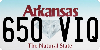 AR license plate 650VIQ