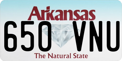 AR license plate 650VNU