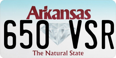 AR license plate 650VSR