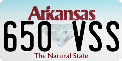 AR license plate 650VSS