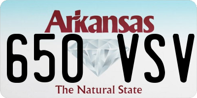 AR license plate 650VSV