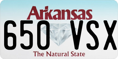 AR license plate 650VSX