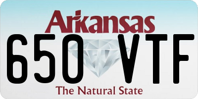 AR license plate 650VTF