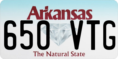 AR license plate 650VTG
