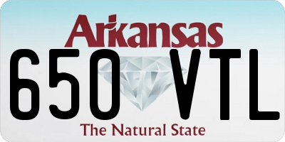 AR license plate 650VTL