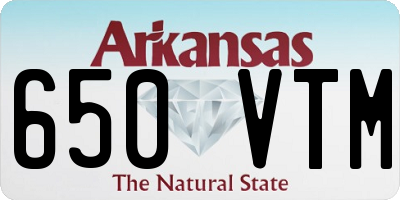 AR license plate 650VTM