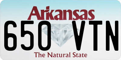 AR license plate 650VTN
