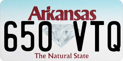 AR license plate 650VTQ