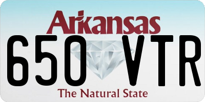 AR license plate 650VTR