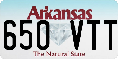 AR license plate 650VTT
