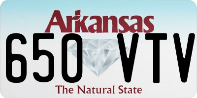 AR license plate 650VTV