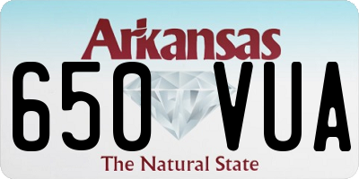 AR license plate 650VUA
