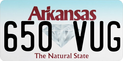 AR license plate 650VUG