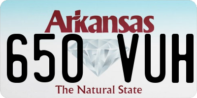 AR license plate 650VUH