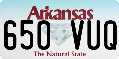 AR license plate 650VUQ
