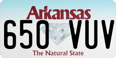 AR license plate 650VUV