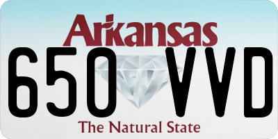 AR license plate 650VVD