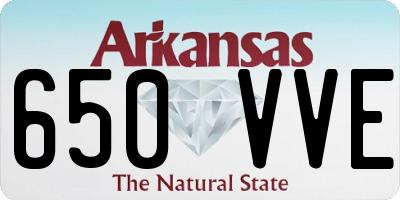 AR license plate 650VVE