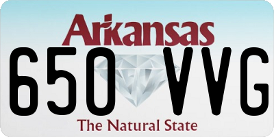 AR license plate 650VVG