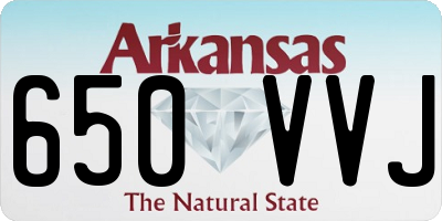 AR license plate 650VVJ