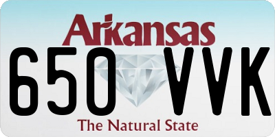 AR license plate 650VVK